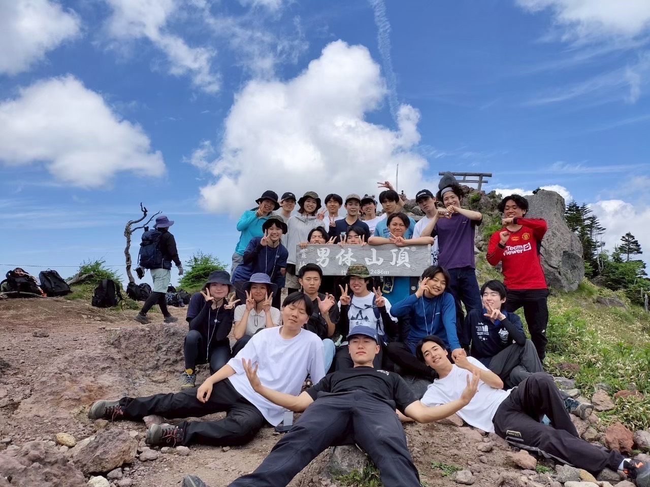 ワンダーフォーゲル部の活動の様子