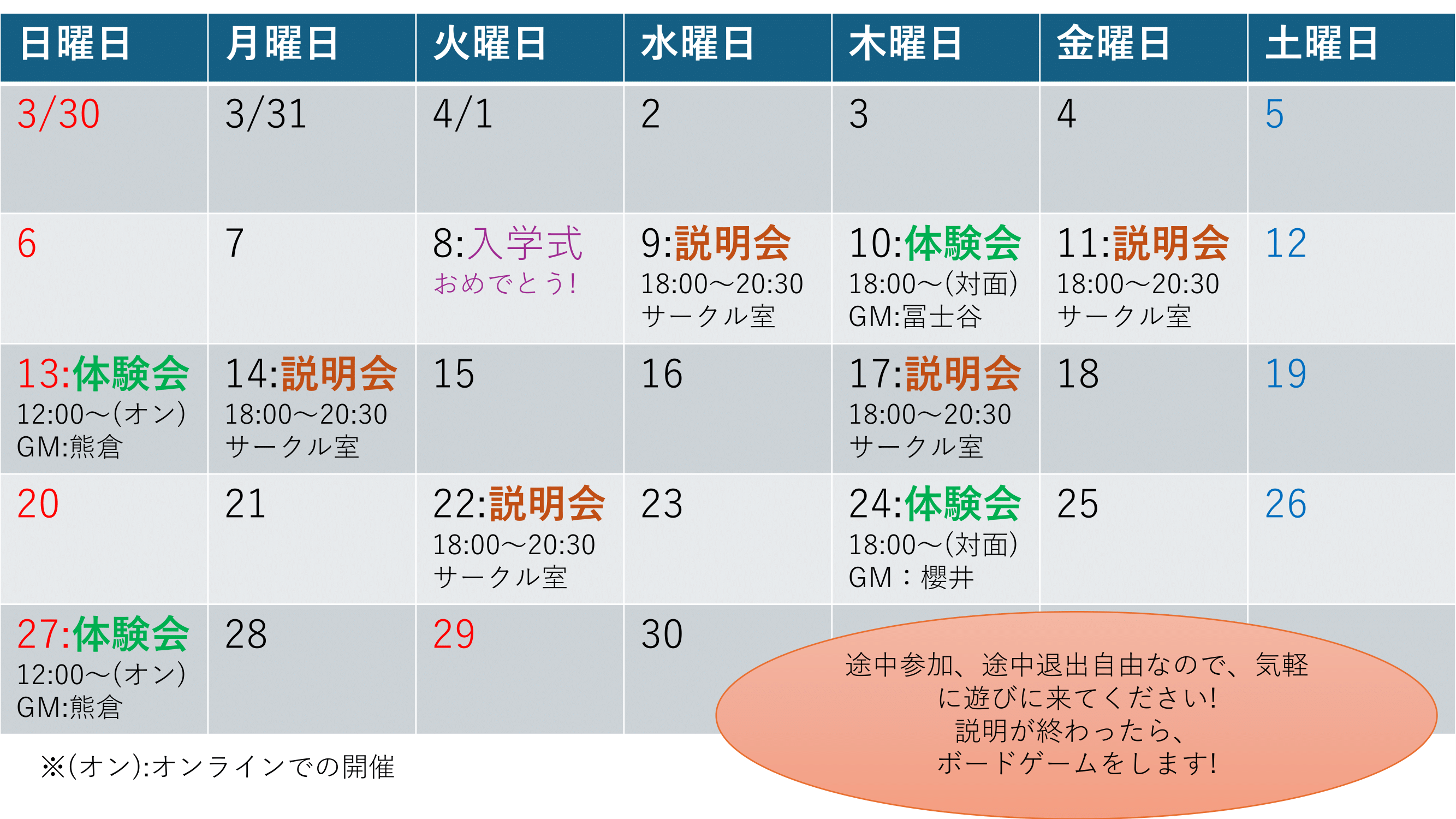 宇都宮大学TRPG同好会の活動の様子